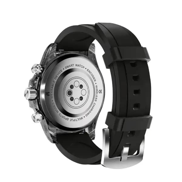 ساعت هوشمند با بند فلزی و سیلیکونی پرودو مدل Porodo RAYTONA Smart Watch With Silicone And Metal Strap — تصویر ۸
