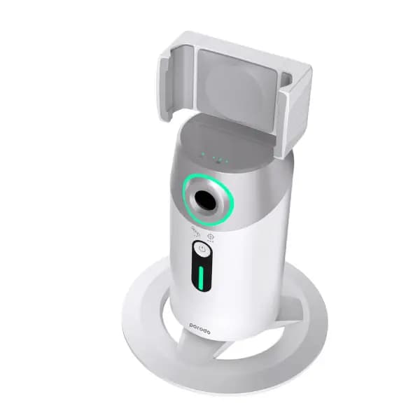 گیمبال با قابلیت ردیابی چهره پرودو مدل Porodo Gimbal with AI Face tracking Gesture Recognition with Remote Controller — تصویر ۴