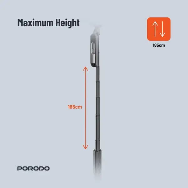 مونوپاد و سه‌پایه با پایه چهارگانه تاشو پرودو مدل Porodo 360° Tilt Handle Media Pod Folding Quad Base — تصویر ۷