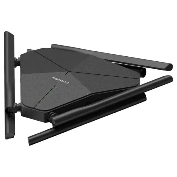 روتر وای فای 6 آنتن قابل حمل پرودو مدل Porodo Dual Band Portable Wi-Fi Router PDLFST207BK — تصویر ۳