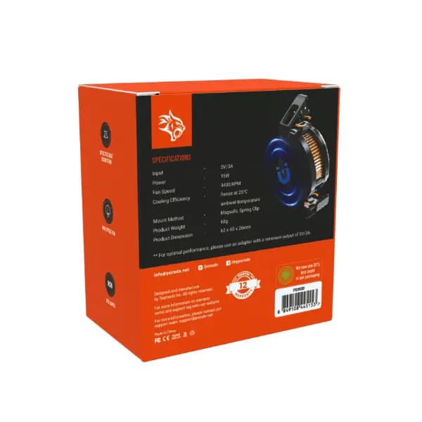 خنککننده مغناطیسی موبایل گیمینگ پرودو مدل Porodo Gaming Freezing Semiconductor MagSafe Mobile Cooling PDX630 — تصویر ۵