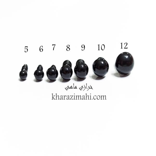 چشم پیچی{تمام مشکی واشر سفید} — تصویر ۳
