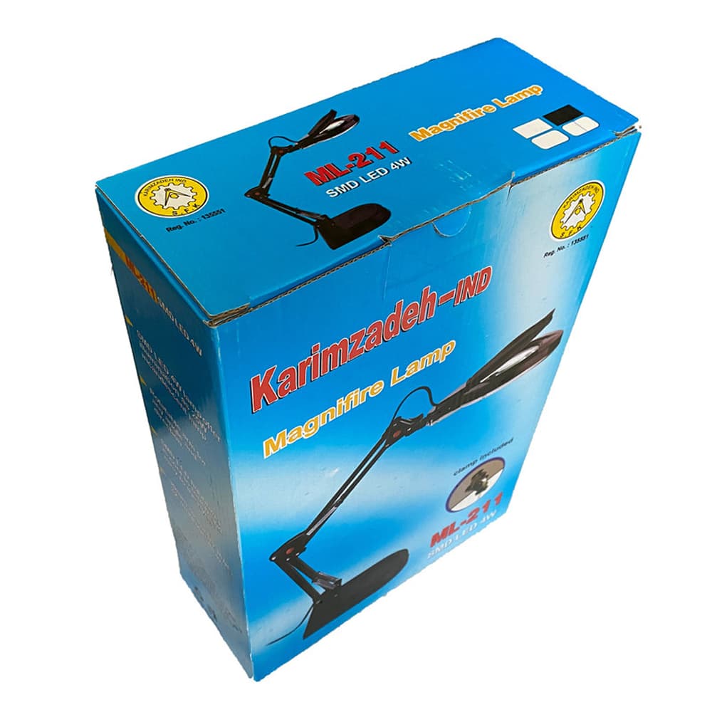 چراغ مطالعه مهندسی ذره بینی مدل ML-211 کریم زاده — تصویر ۷