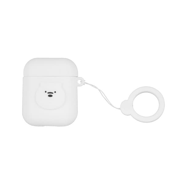 کاور ایرپد مینیسو، مدل Miniso We Bare Bears Airpods Case، طرح ما خرسها، خرس قطبی، سفید — تصویر ۲