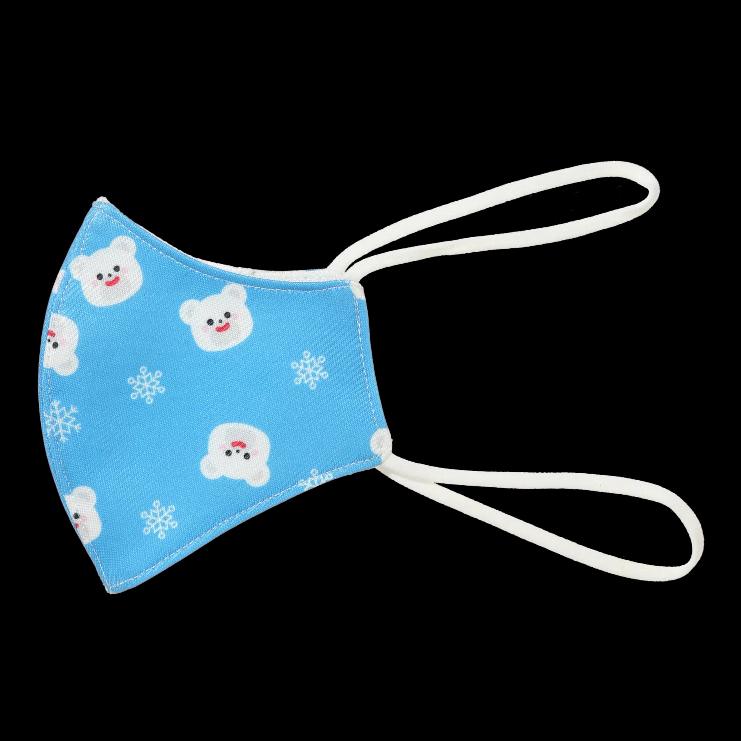 ماسک تنفسی صورت مینیسو، مدل Miniso Zoo Series Printed Face Mask for Kids ، خرس قطبی، آبی — تصویر ۲