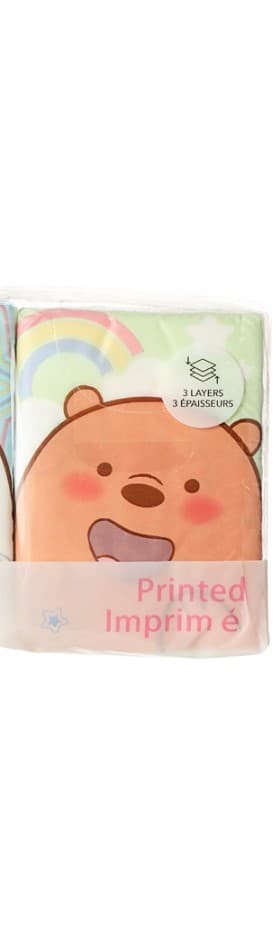 دستمال کاغذی جیبی مینیسو، مدل Miniso We Bare Bears Collection، طرح ما خرسها گریزی، سبز، 8 ورق