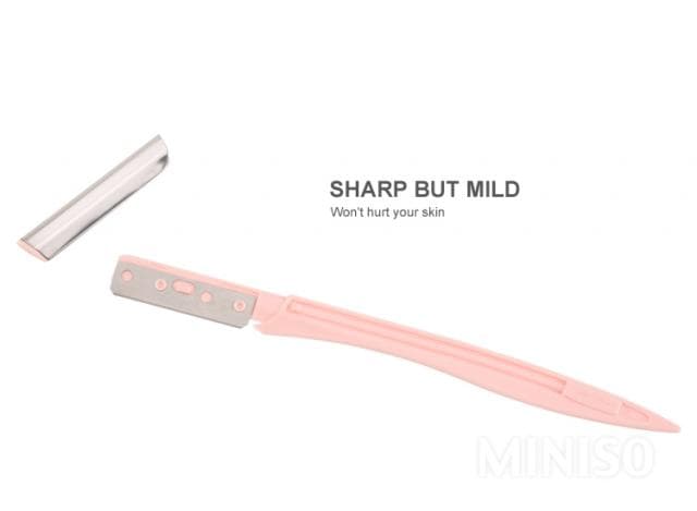 تیغ ابرو مینیسو، مدل MINISO Luxurious Eyebrow Razor 3 Pcs (Random)، سفید/صورتی، 3 عددی — تصویر ۲