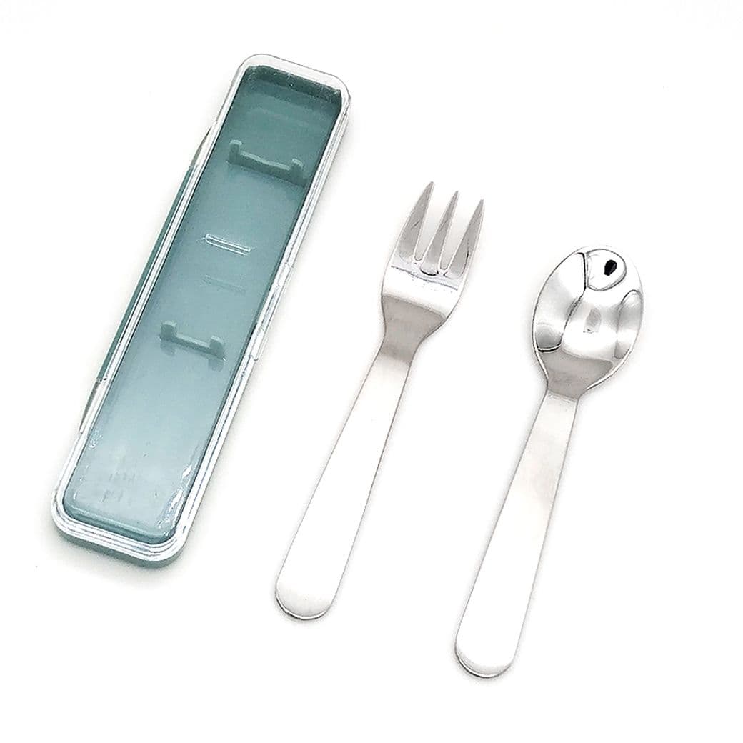 ست قاشق و چنگال مینیسو، مدل MINISO Spoon and Fork Kit، سبز ، دو تیکه
