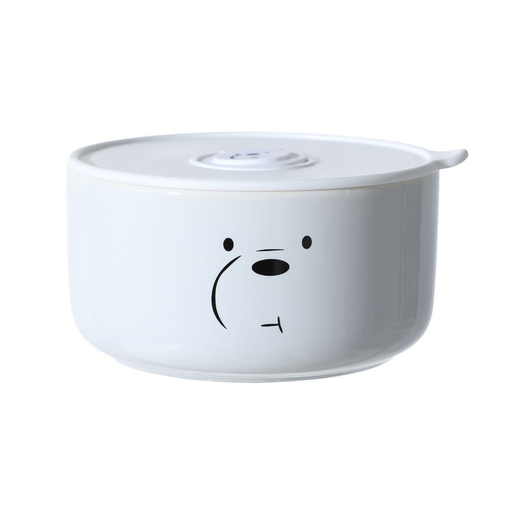 ظرف نگهدارنده غذا مینیسو، مدل We Bare Bears Collection Food Storage Container، قطبی ما خرسها، سفید، 510 میلی لیتر