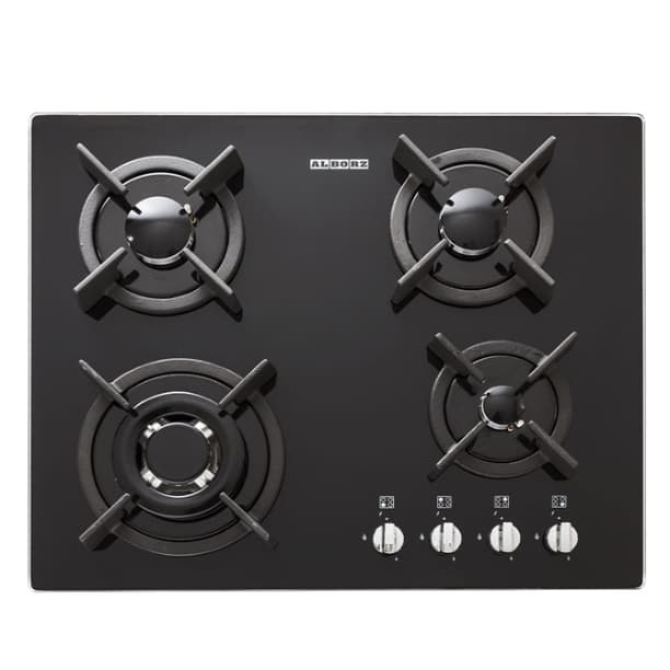 گاز G4602 استیل البرز مشکی 4شعله 64×52