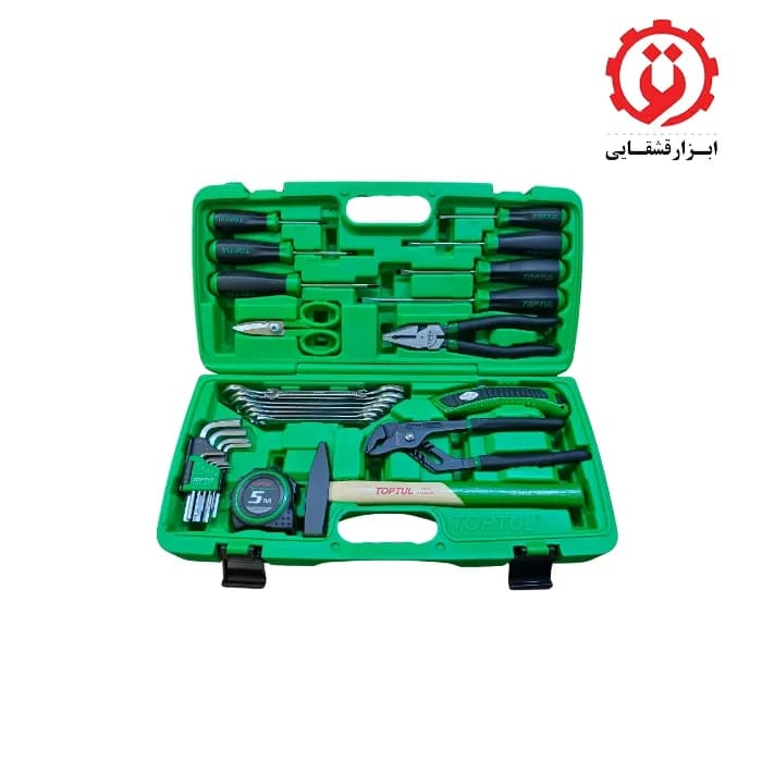 جعبه ابزار سبز 30 پارچه خانگی تاپ تول مدل GAAI3001