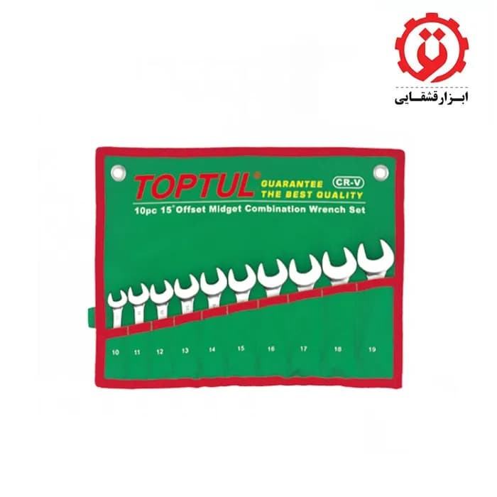 ست آچار یکسر رینگی 10 عددی کوتاه تاپ تول مدل GAAA1002