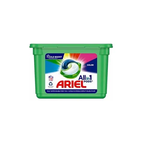 کپسول شستشو مخصوص لباس های رنگی آریل 12 عددی Ariel