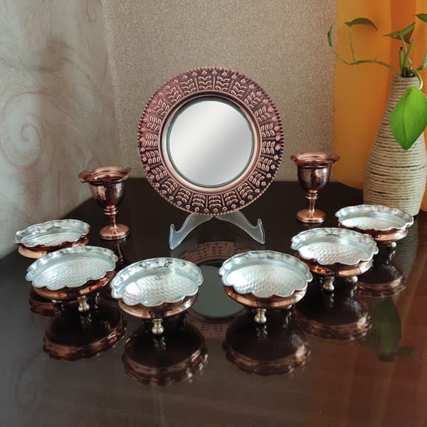 ظروف هفت سین مسی کد ZH223.15 — تصویر ۲