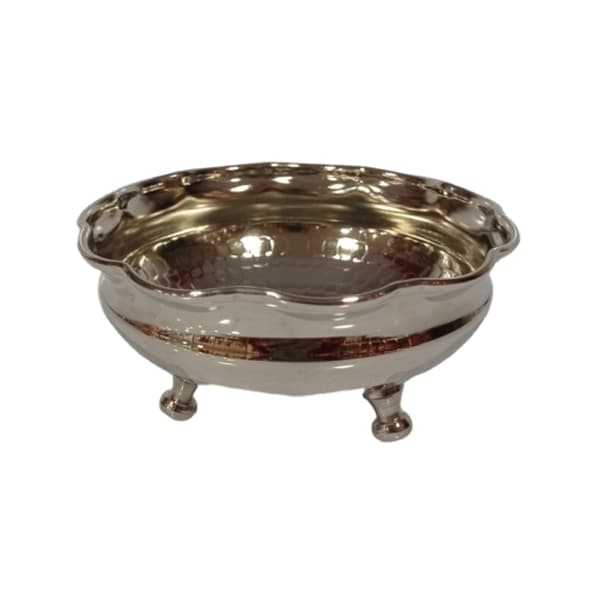 پیاله هفت سین مسی کروم شده لب چین کد ZH249.4