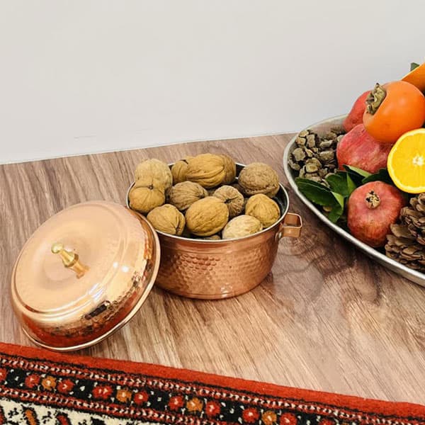 قابلمه مسی نوزادی چکشی سایز بزرگ کد ZH70.5 — تصویر ۳