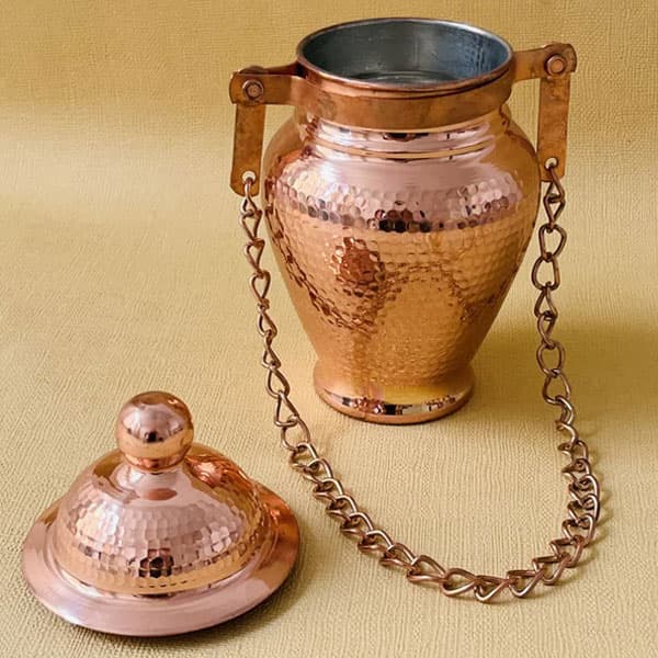 ظرف روغن دان مسی کوچک کد ZH317.1 — تصویر ۵