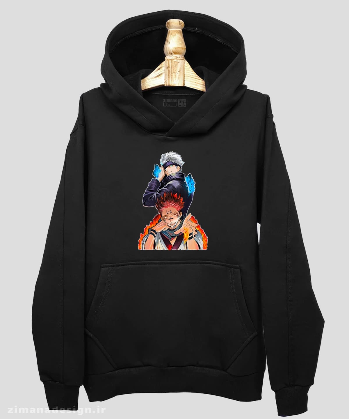 هودی مردانه و زنانه انیمه طرح جوجیتسو کایسن گوجو و سوکونا — تصویر ۲