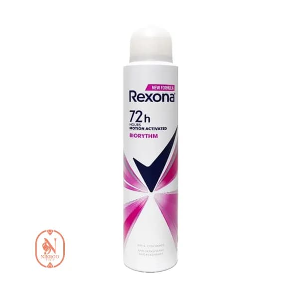 اسپری بدن ضد تعریق زنانه رکسونا REXONA BIORYTHM 200ML