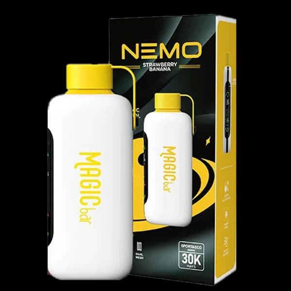 پاد یک بار مصرف نمو مجیک موز توت فرنگی 30000 پاف Nemo strawberry banana pod — تصویر ۲