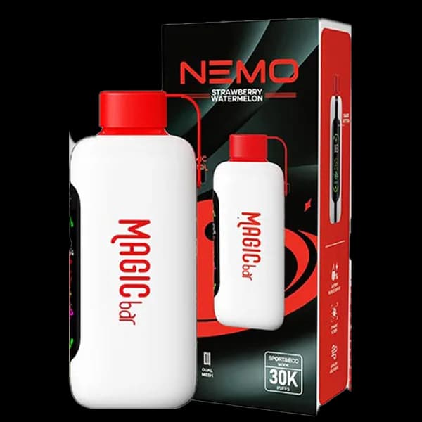 پاد یک بار مصرف نمو مجیک هندوانه توت فرنگی 30000 پاف Nemo strawberry watermelon pod