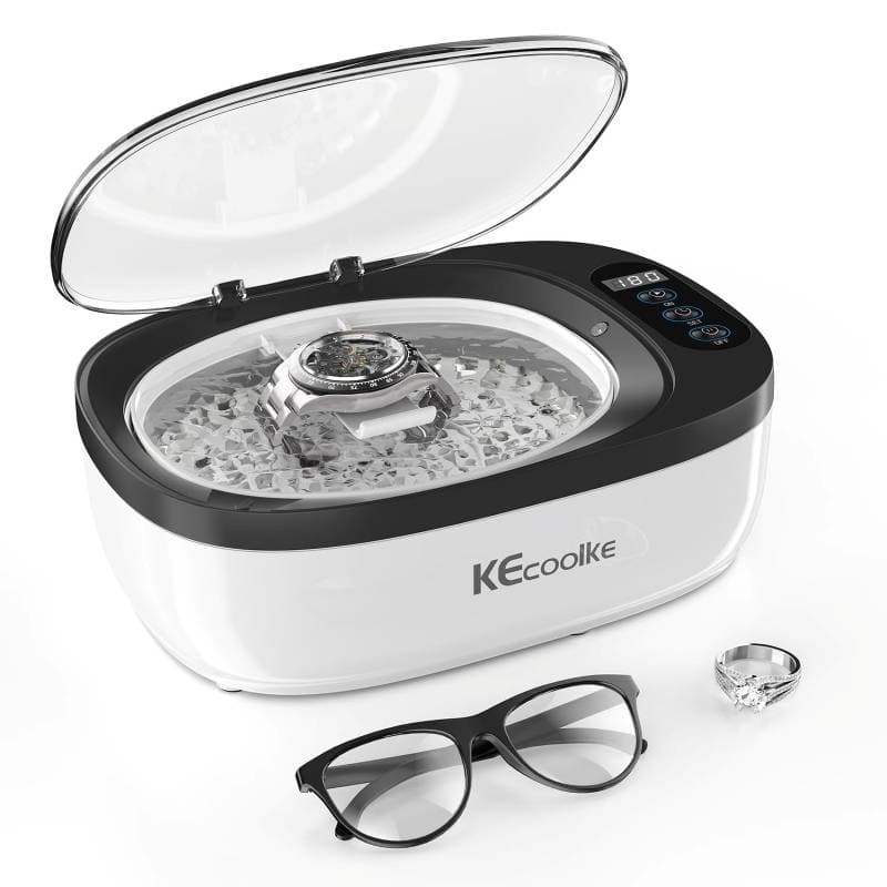 دستگاه تمیزکننده اولتراسونیک KECOOLKE با ظرفیت 750 میلی‌لیتری و تایمر دیجیتال