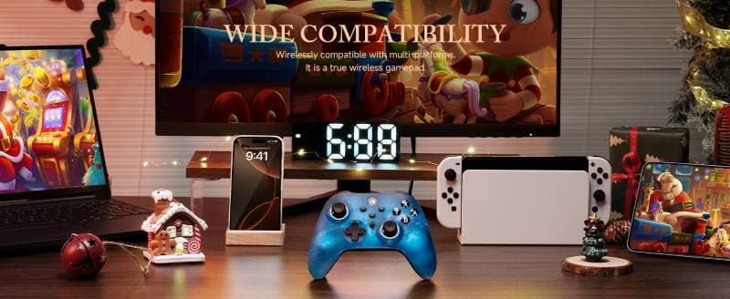 دسته بازی ECHTPower Switch 2، کنترلر بی‌سیم 2025 با RGB/ماکرو/شیفت/توربو/ویبره — تصویر ۷