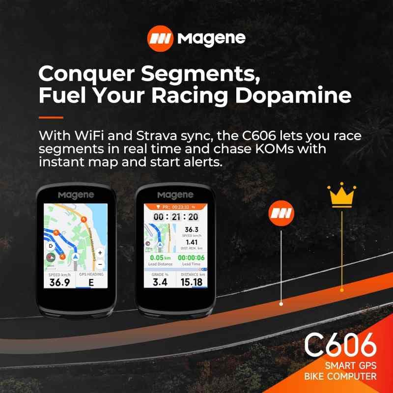 کامپیوتر دوچرخه هوشمند Magene C606 با ناوبری GPS و نقشه آفلاین و ضد آب — تصویر ۶