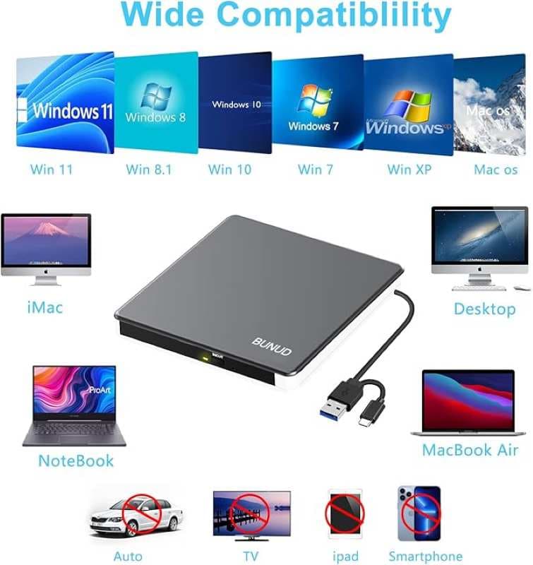 درایو دی‌وی‌دی اکسترنال، USB 3.0 و Type-C — تصویر ۷