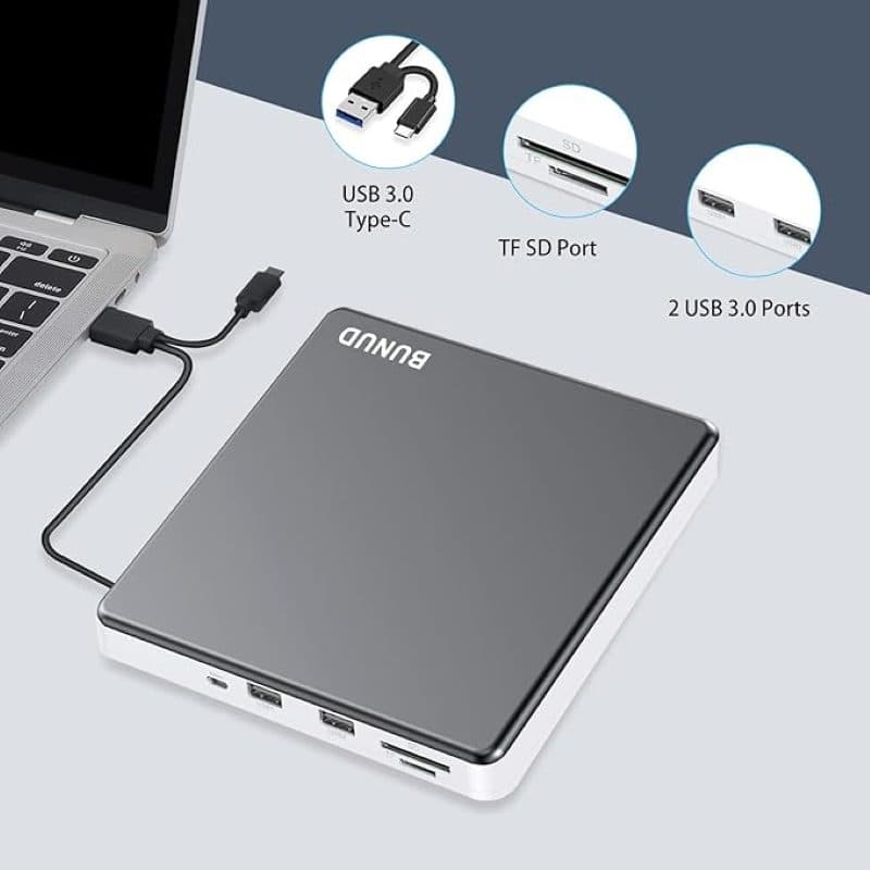 درایو دی‌وی‌دی اکسترنال، USB 3.0 و Type-C — تصویر ۲