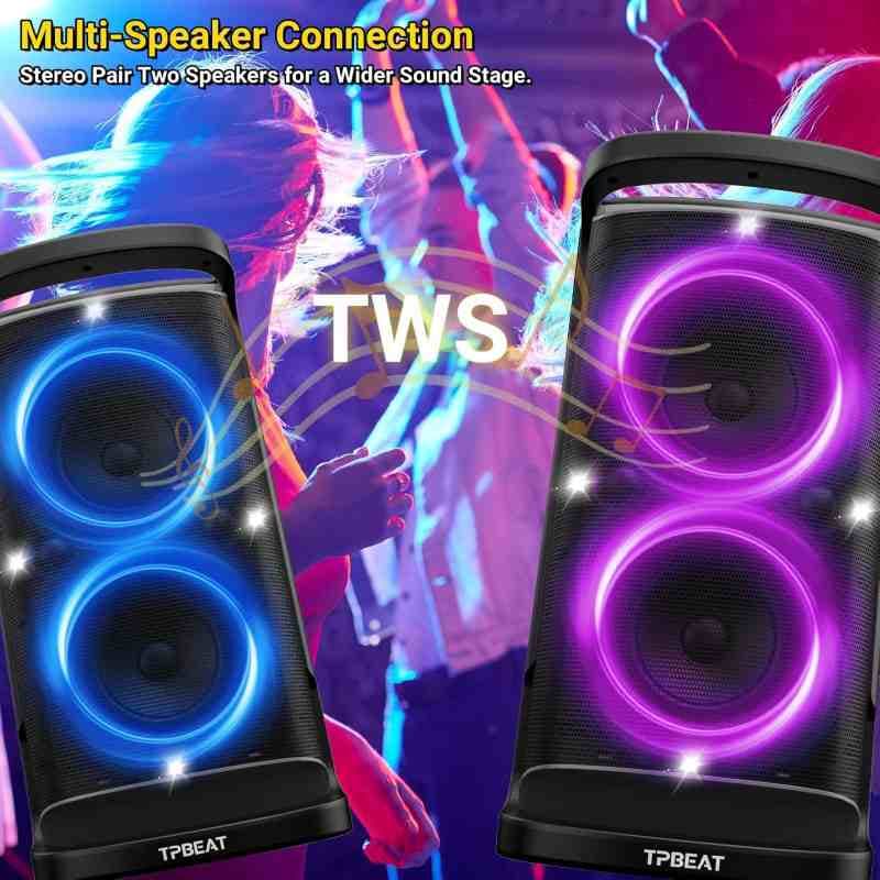 اسپیکر حرفه ای بلوتوثی TPBEAT مدل TP-PT-01 — تصویر ۵