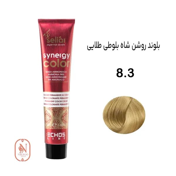 رنگ مو بدون آمونیاک ECHOSLINE 8/3