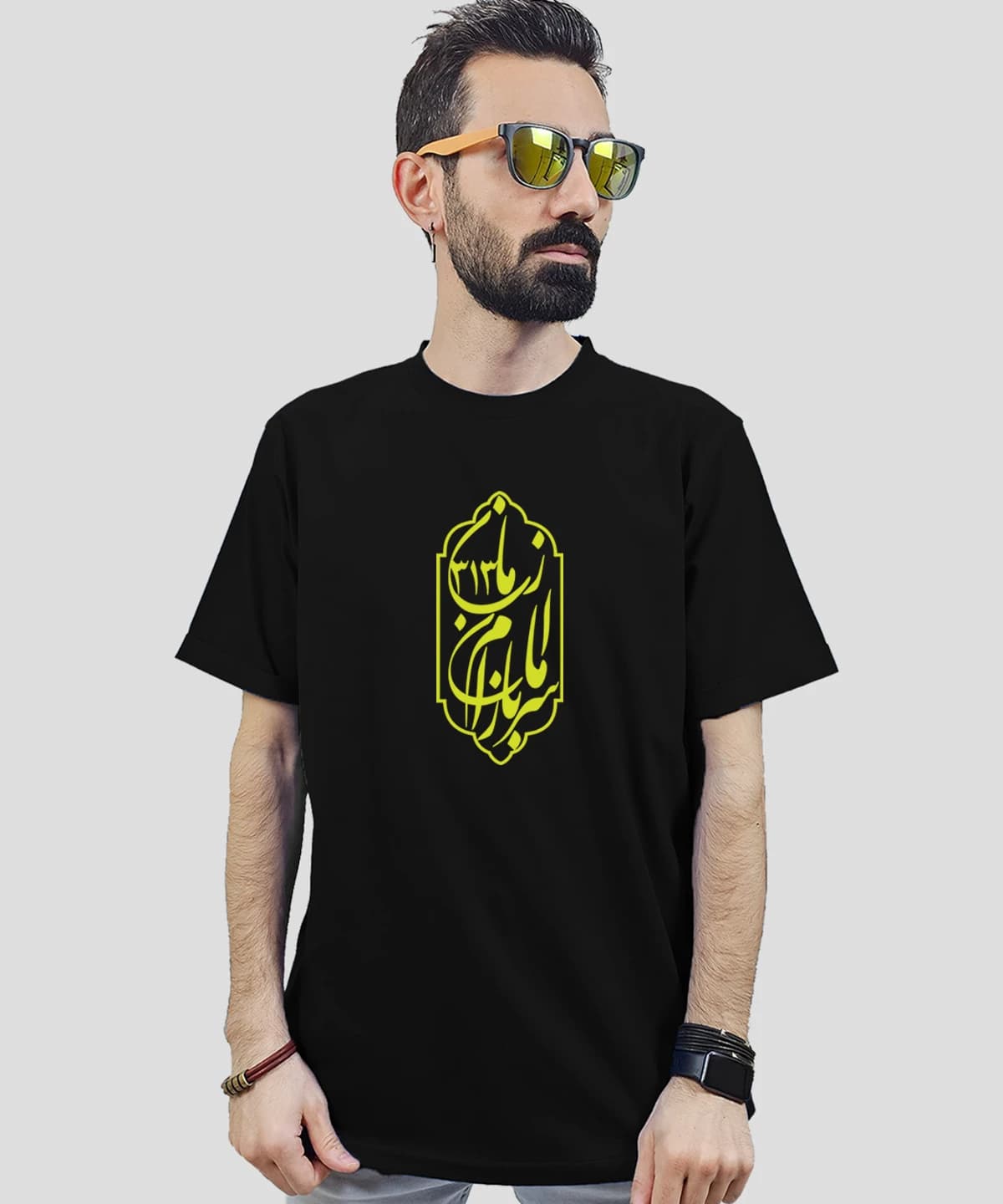 تیشرت مردانه و زنانه مذهبی طرح سربازان امام زمان کد 590 — تصویر ۲
