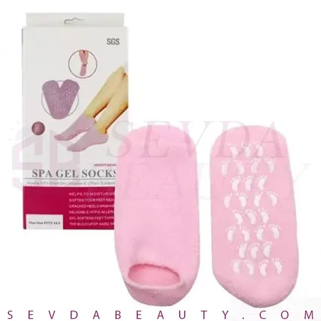 جوراب سیلیکونی رفع ترک پا Spa Gel Gloves — تصویر ۲