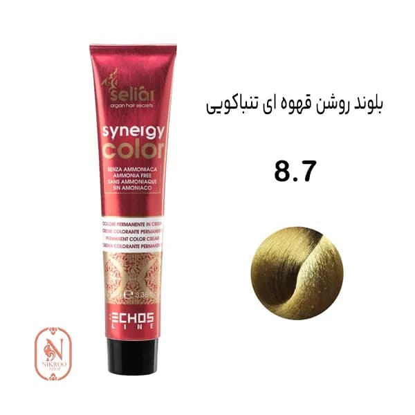رنگ مو بدون آمونیاک ECHOSLINE 8/7
