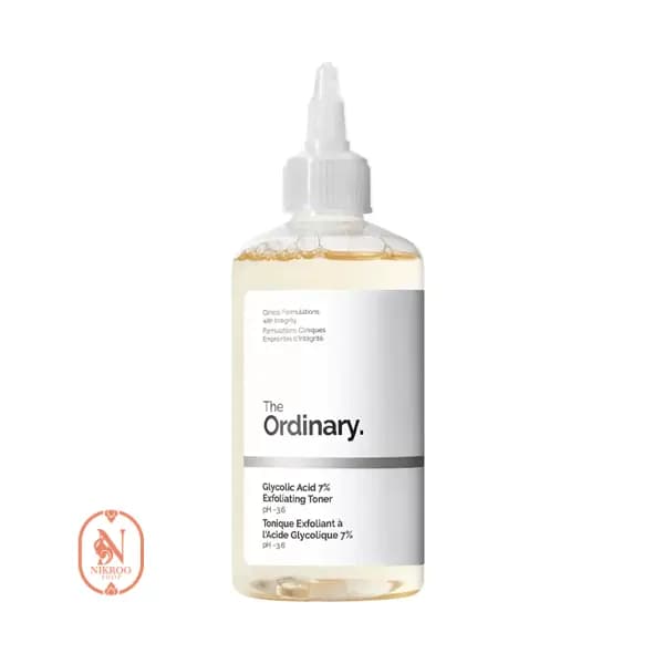 تونر گلایکولیک اسید 7% اوردینری ضدلک و روشن کننده پوست ORDINARY GLYCOLIC ACID7% 240ML