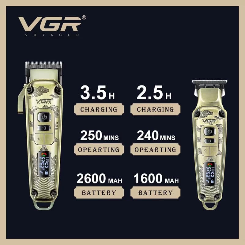 ماشین اصلاح سر و صورت دوقلو وی جی آر مدل V-643 — تصویر ۹