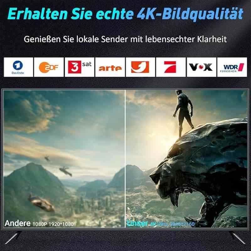آنتن تلویزیون دیجیتال داخلی برای تلویزیون هوشمند، آنتن تلویزیون 4K HD برای کانال‌های محلی داخلی — تصویر ۶
