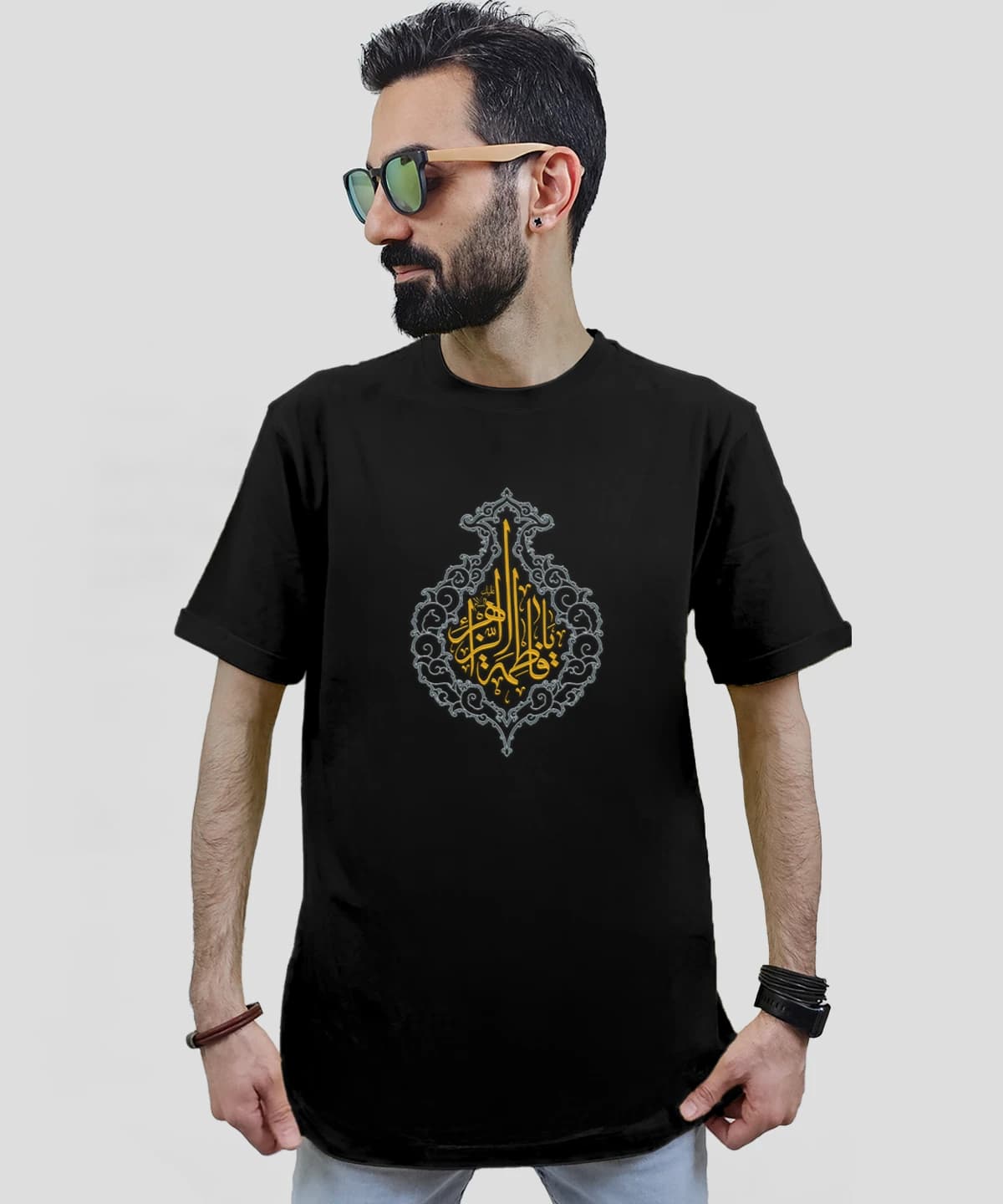 تیشرت مردانه و زنانه مذهبی طرح یا فاطمه الزهرا کد 570