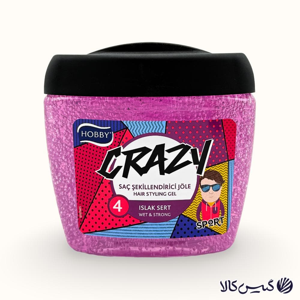 ژل حالت دهنده مو خیس شماره 4 هوبی CRAZY HOBBY