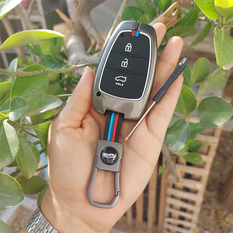 کاور ریموت لاکچری فلزی هیوندا آزرا گرنجور کد 8877 — تصویر ۳