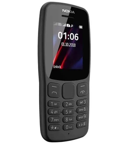 NOKIA 106 FA مونتاژ ایران رنگ مشکی با 18 ماه گارانتی شرکتی — تصویر ۳