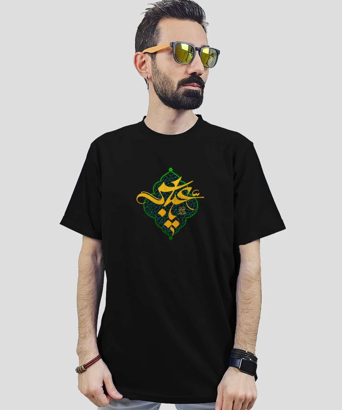 تیشرت مردانه و زنانه مذهبی طرح یا عباس (ع) کد 510 — تصویر ۲