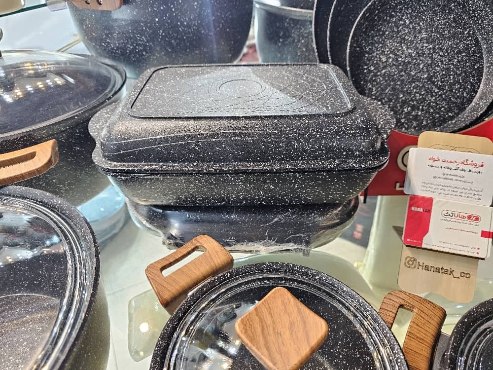 تابه مرغ خوری با درب گریل هاناتک