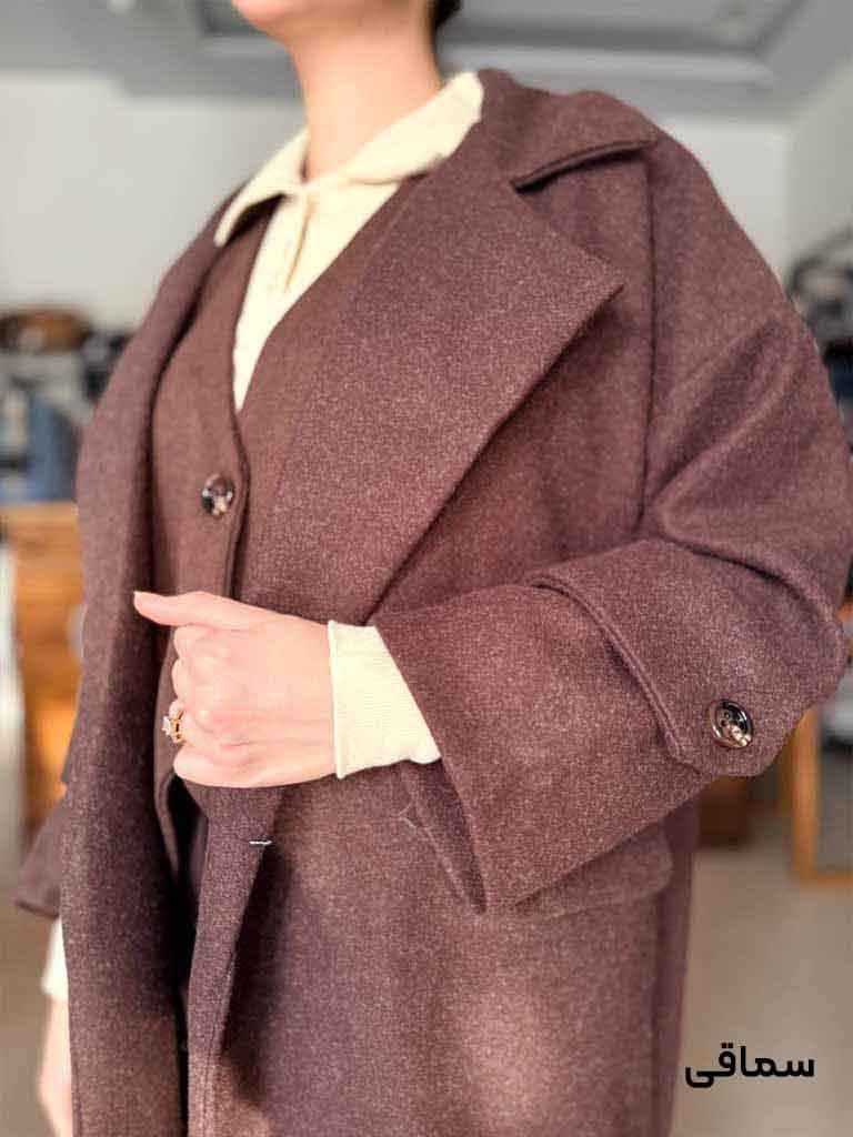 پالتو فوتر دو تیکه ژیله‌دار کد 1273