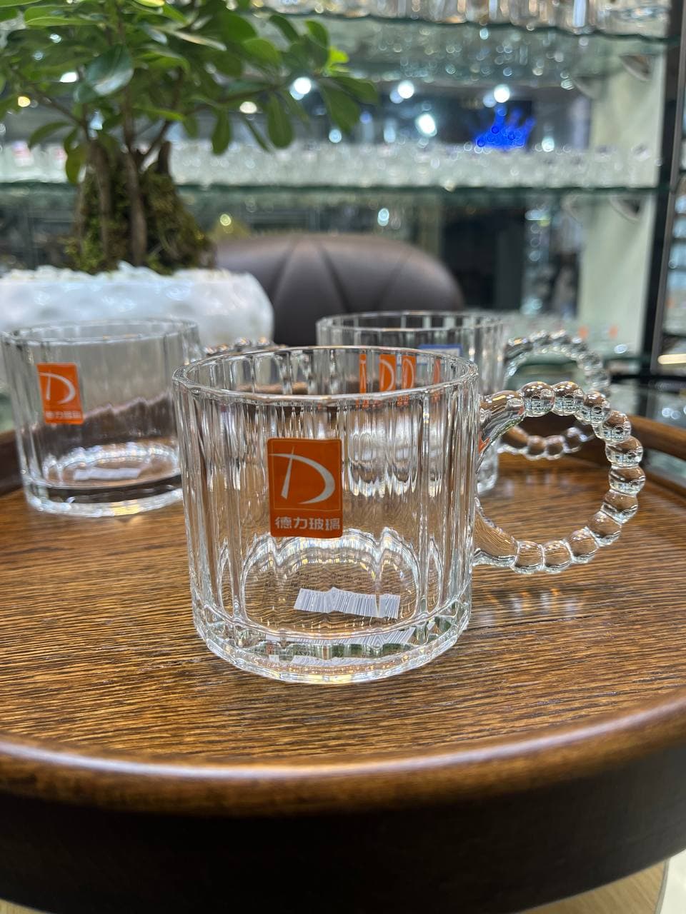 ليوان 6 تایی دسته مرواریدی راه راه Deli
