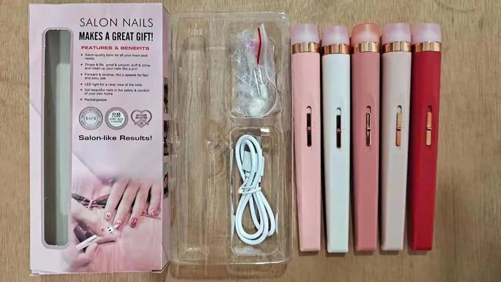 ست مانیکور و پدیکور برقی شارژی Salon Nails — تصویر ۴