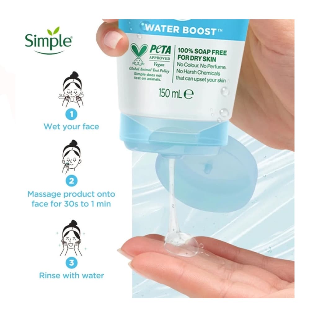 ژل میسلار سیمپل پوست خشک و حساس Water Boost — تصویر ۲