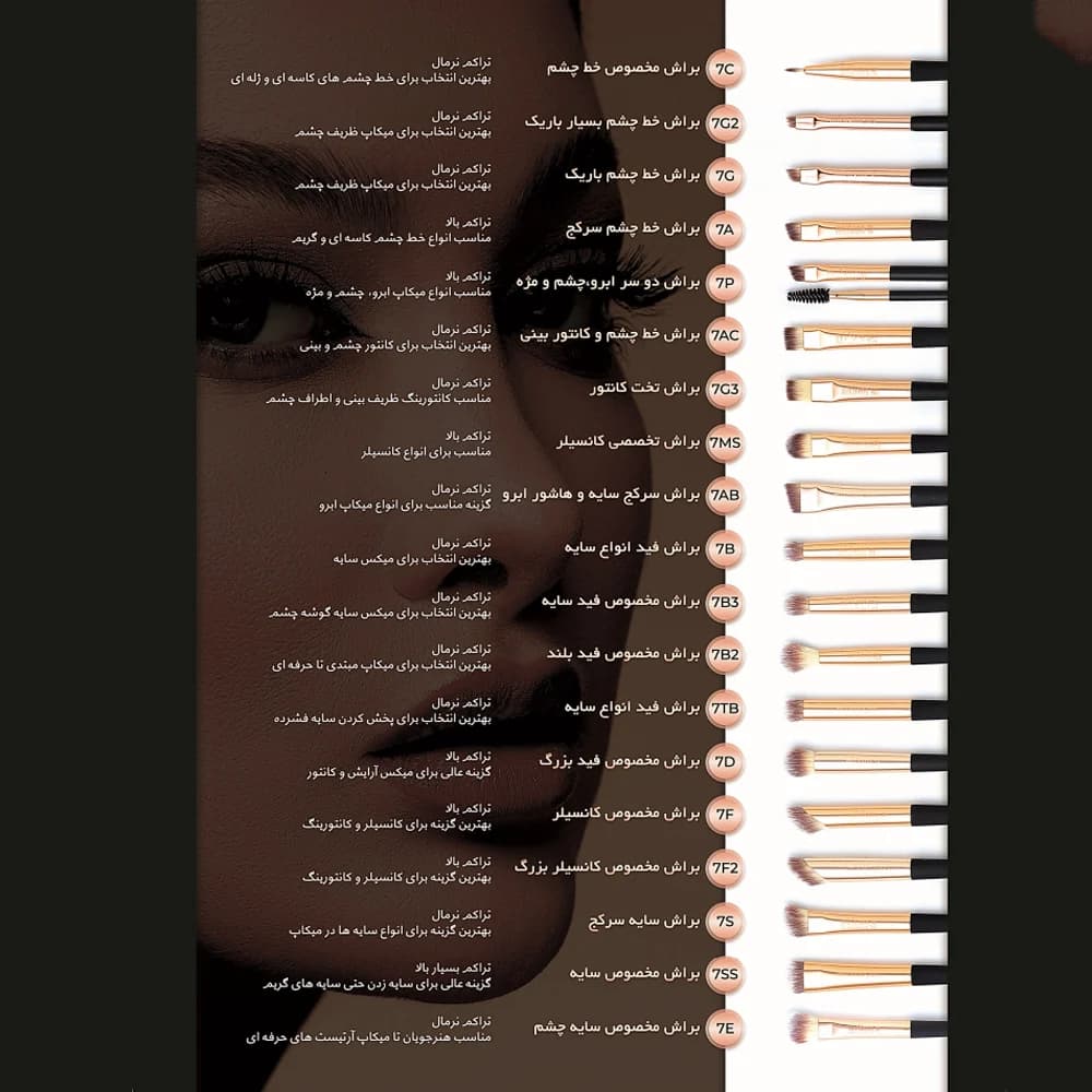 براش آرایش پودری میچانو مدل angled powder brush – کد CG16AC — تصویر ۲