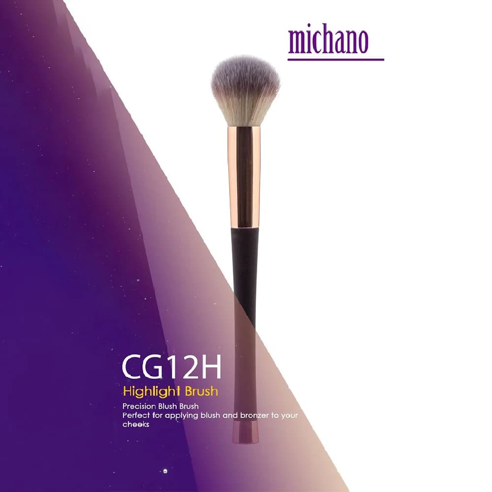 براش رژگونه و هایلایتر میچانو مدل highlighter brush – کد CG12H — تصویر ۲